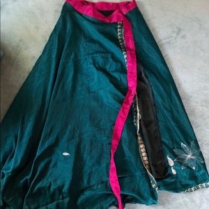 Sari silk skirt